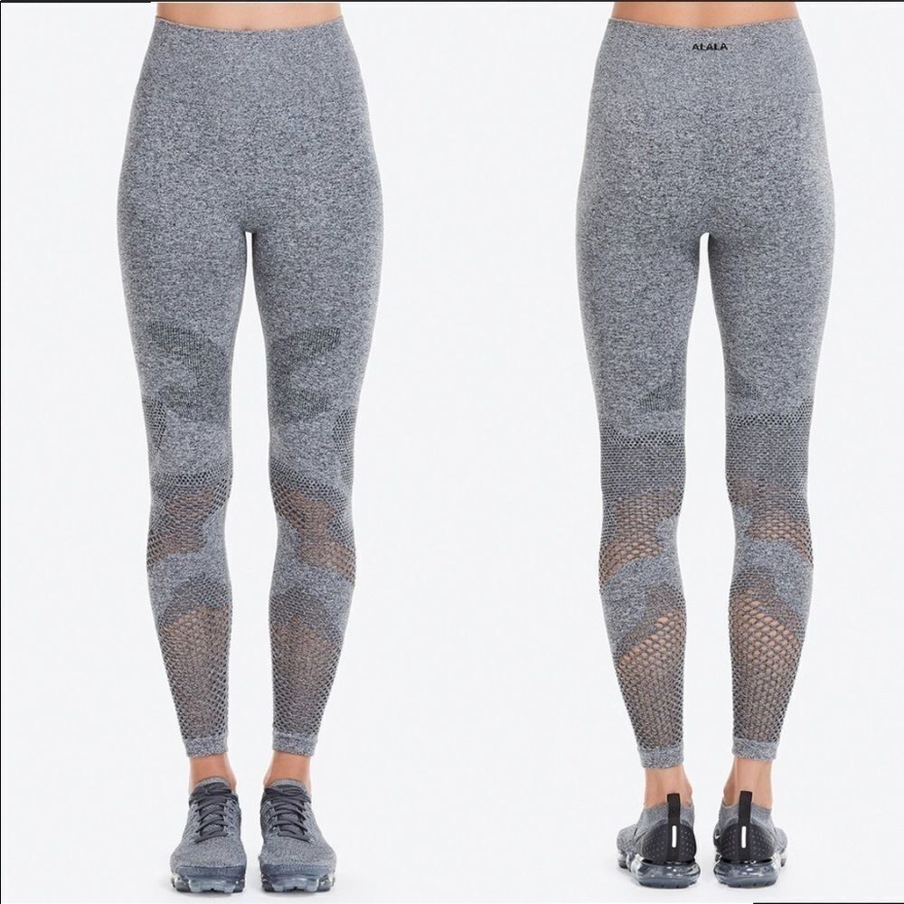 Alala Gray Camo Seamless Tight Size Small - image 1